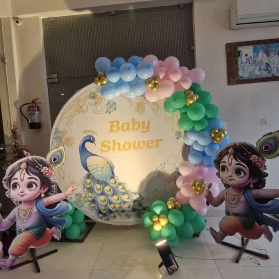  Backdrop for Krishna theme in gurugram 